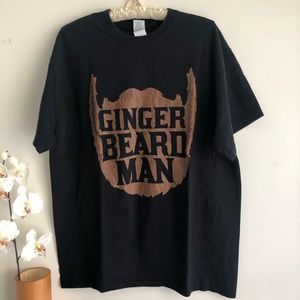 Men’s Ginger Beard Man T-shirt Size L